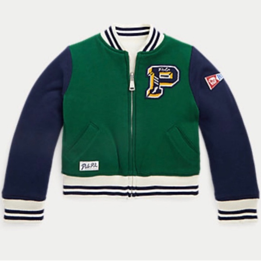 Reversible Fleece Baseball Jacket